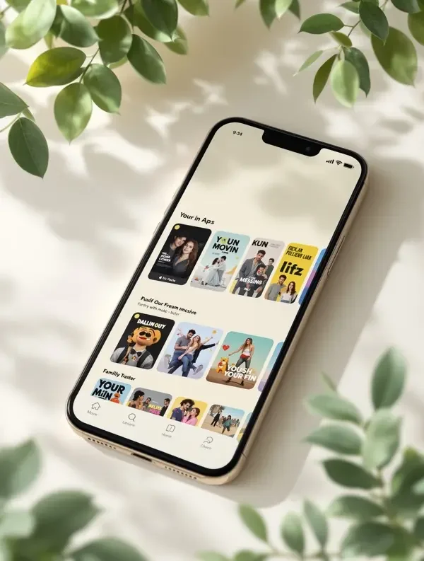晴天影视 APP 界面展示